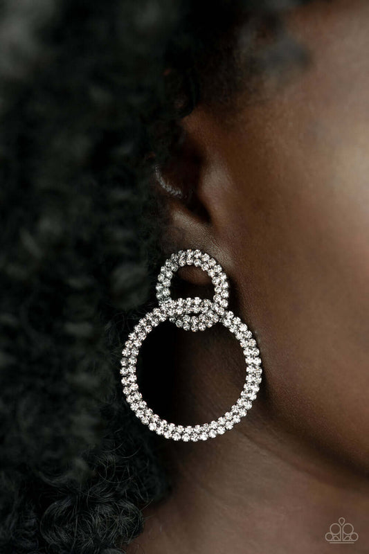 Intensely Icy Life of the Party Earrings Paparazzi Accessories $5 Jewelry with Janet Morgan Earrings