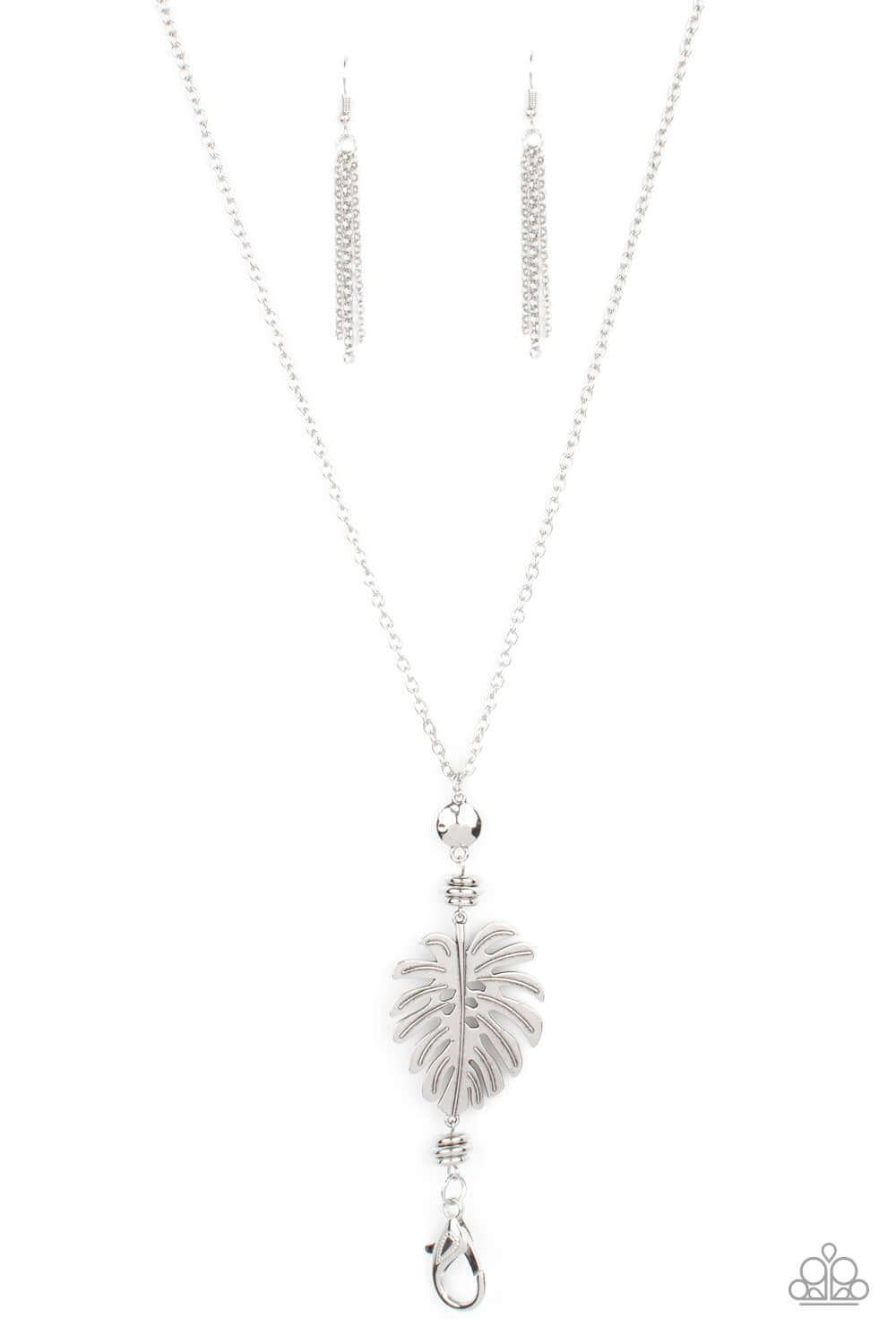 Palm Promenade - Silver Paparazzi Accessories Necklace $5 Jewelry with Janet Morgan Necklaces