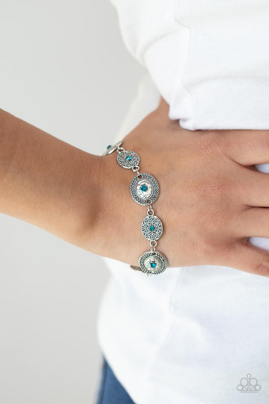 Secret Garden Glamour - Paparazzi Accessories Blue Bracelet $5 Jewelry with Janet Morgan Bracelets