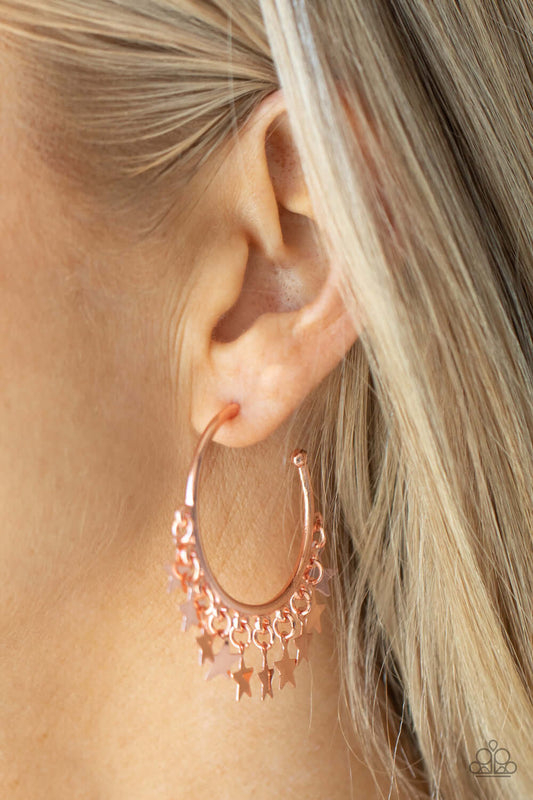 Happy Independence Day - Paparazzi Accessories Copper Earring $5 Jewelry with Janet Morgan Earrings