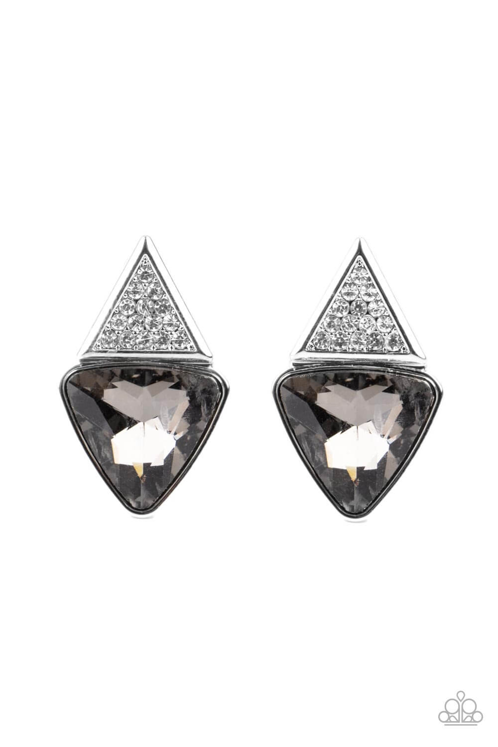 Risky Razzle - Silver Paparazzi Accessories Earrings $5 Jewelry with Janet Morgan Earrings