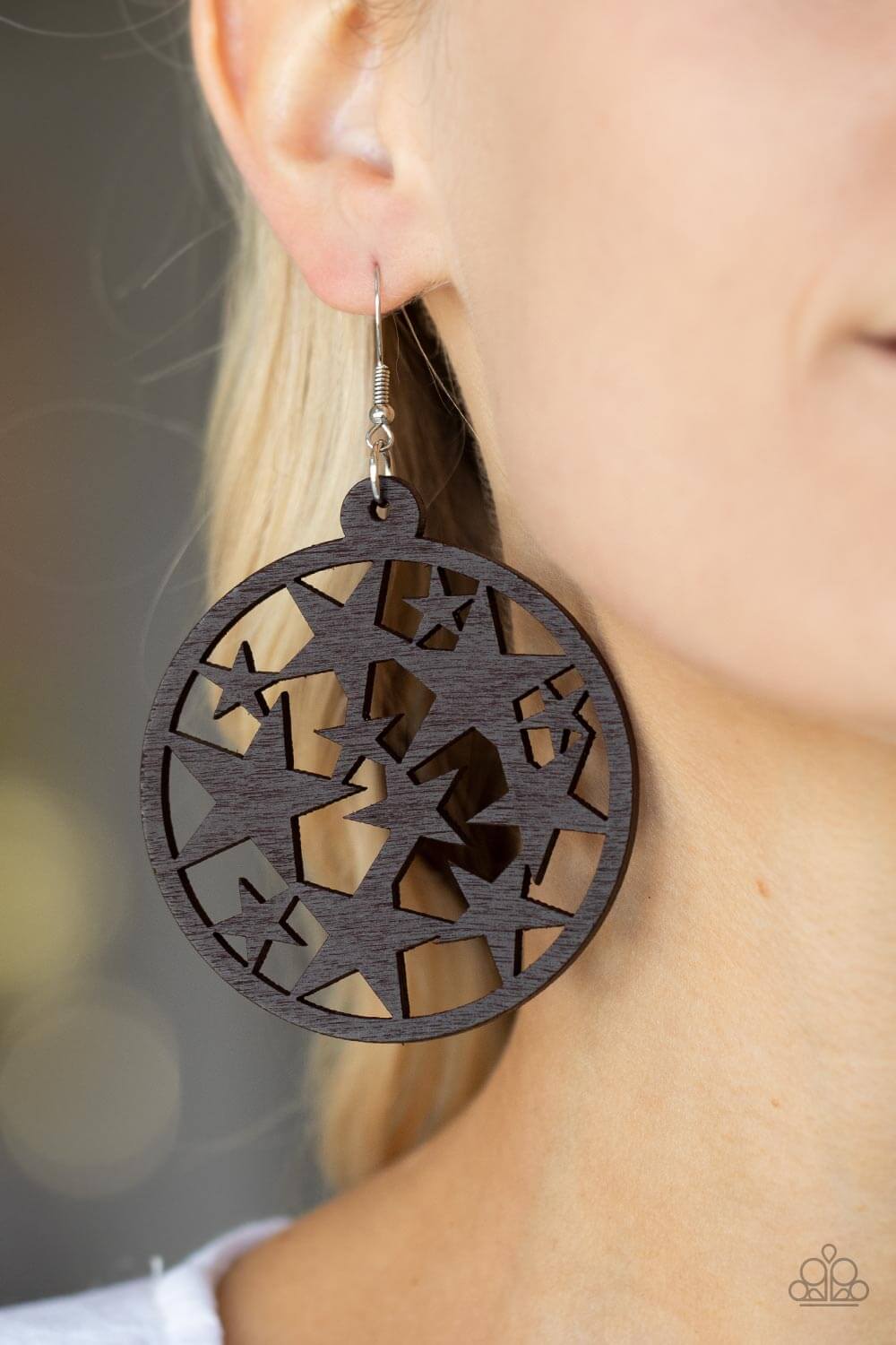 Cosmic Paradise - Paparazzi Accessories Brown Earrings $5 Jewelry with Janet Morgan EARRINGS