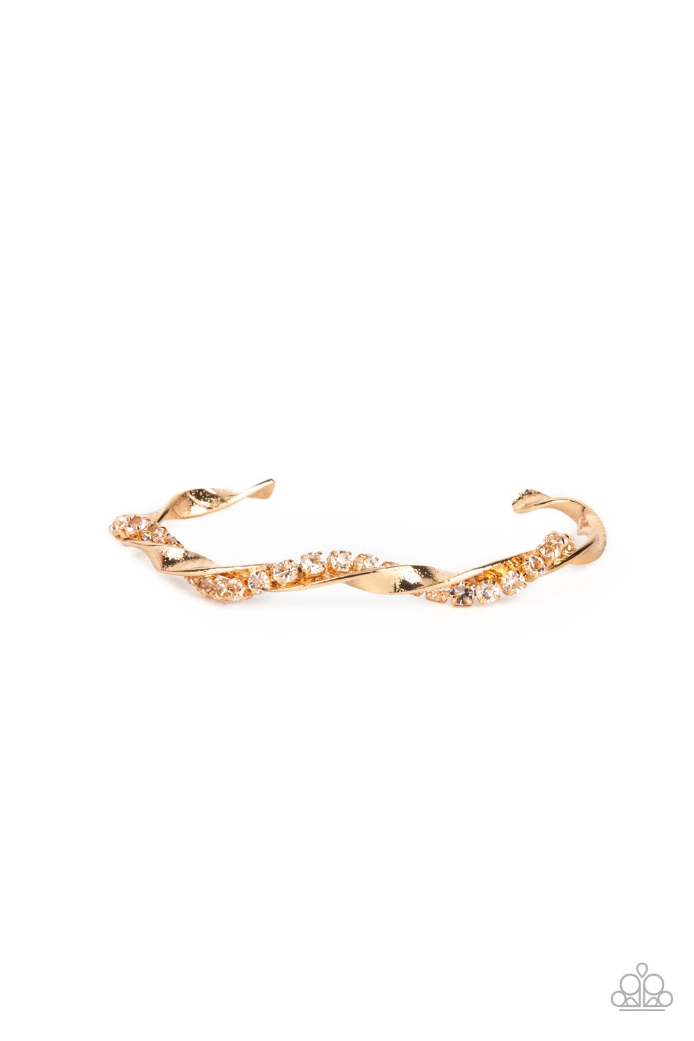 Twisted Twinkle - Gold Paparazzi Accessories Bracelet $5 Jewelry with Janet Morgan Bracelets