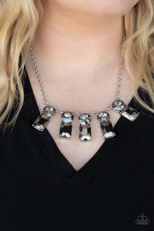 Celestial Royal - Silver - Paparazzi Accessories Necklace $5 Jewelry with Janet Morgan Necklaces