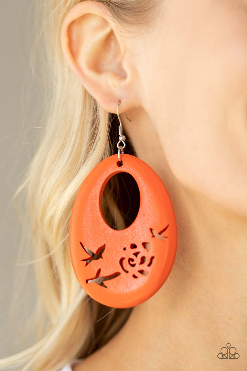 Home TWEET Home - Paparazzi Accessories Orange Earrings $5 Jewelry with Janet Morgan EARRINGS