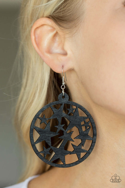 Cosmic Paradise - Paparazzi Accessories Black Earrings $5 Jewelry with Janet Morgan EARRINGS