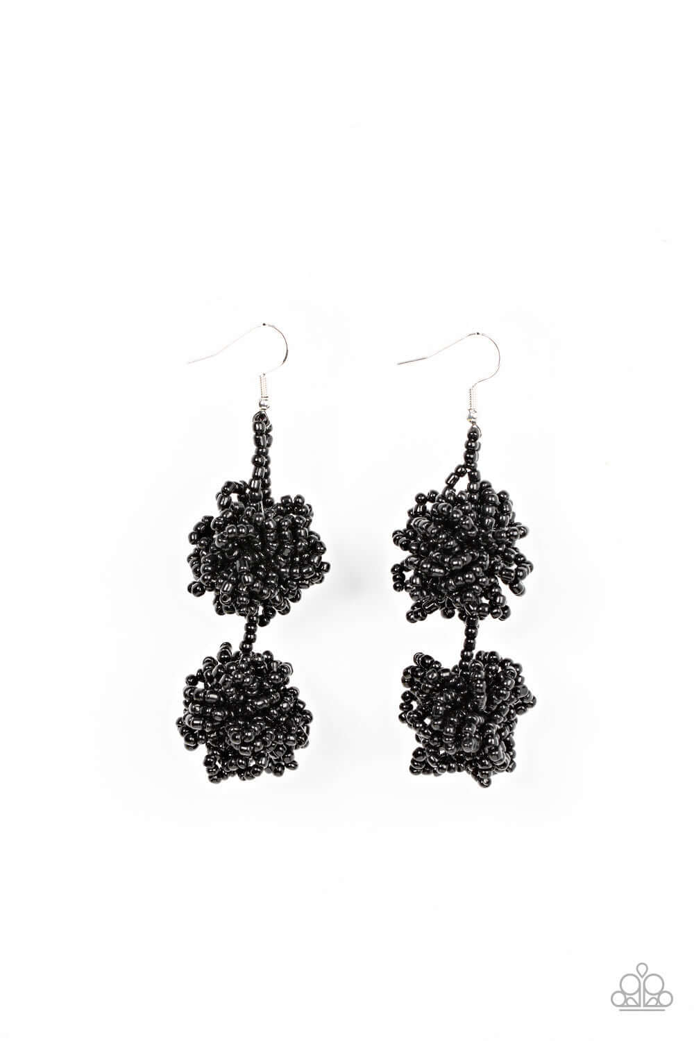 Celestial Collision - Black - Paparazzi Accessories Earrings $5 Jewelry with Janet Morgan Earrings