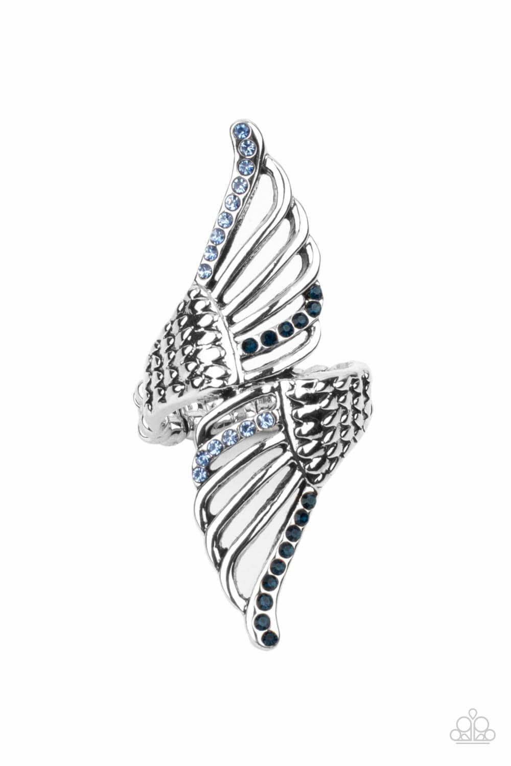 Angels Among Us - Blue Paparazzi Ring $5 Jewelry with Janet Morgan rings