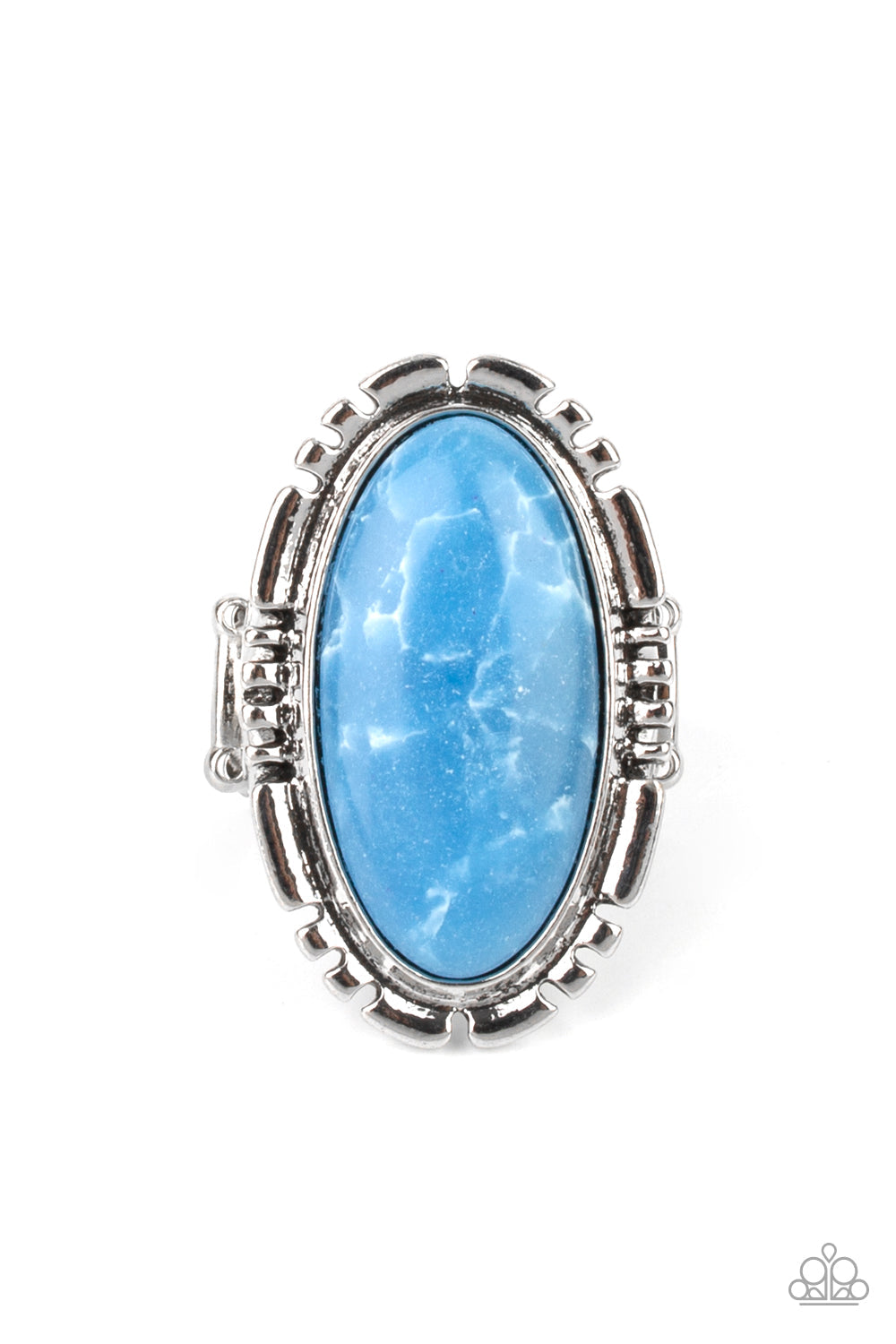 Peacefully Pioneer - Paparazzi Accessories Blue Ring $5 Jewelry with Janet Morgan rings