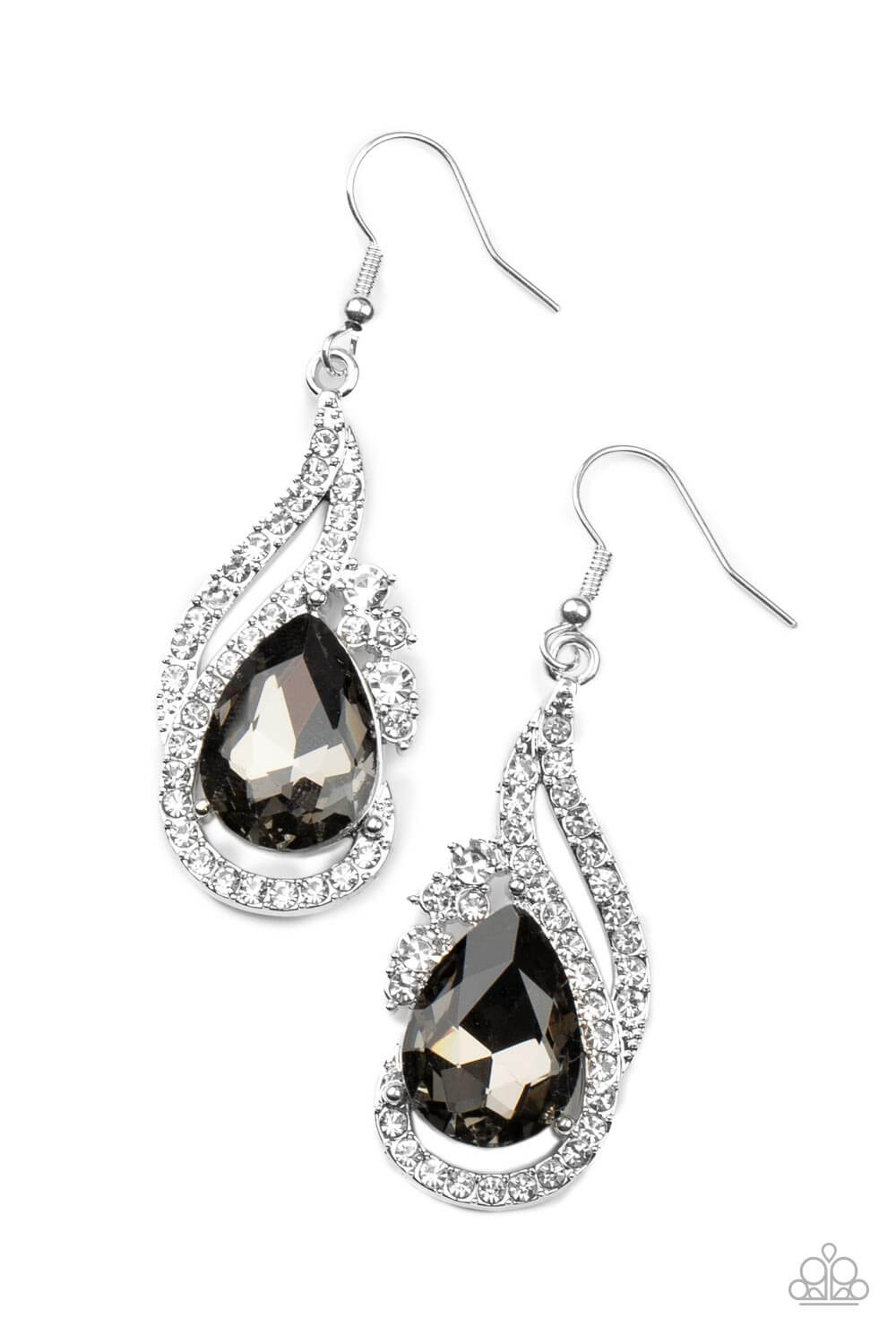 Dancefloor Diva - Silver - Paparazzi Accessories Earring $5 Jewelry with Janet Morgan Earrings