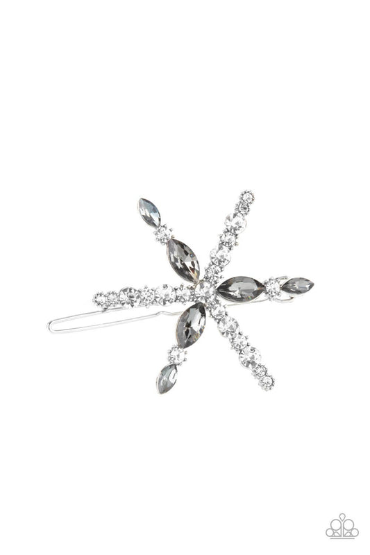 Celestial Candescence - Paparazzi Accessories Silver Hair Clip $5 Jewelry with Janet Morgan Hair Accessories