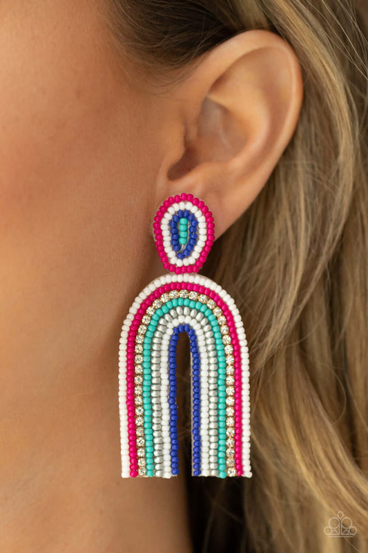 Rainbow Remedy - Paparazzi Accessories Multi Earrings $5 Jewelry with Janet Morgan Earrings