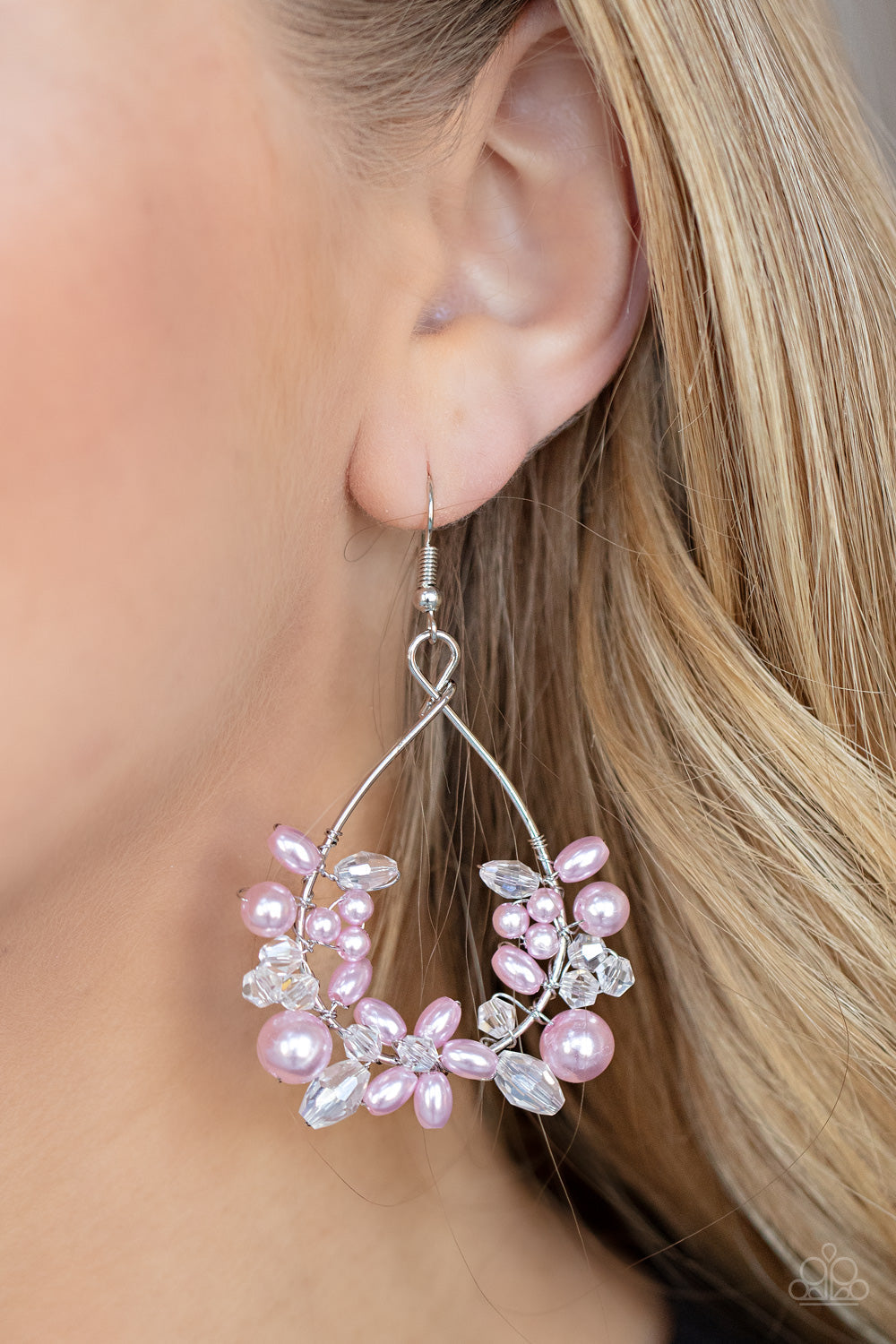 Marina Banquet - Pink $5 Jewelry with Janet Morgan Earrings