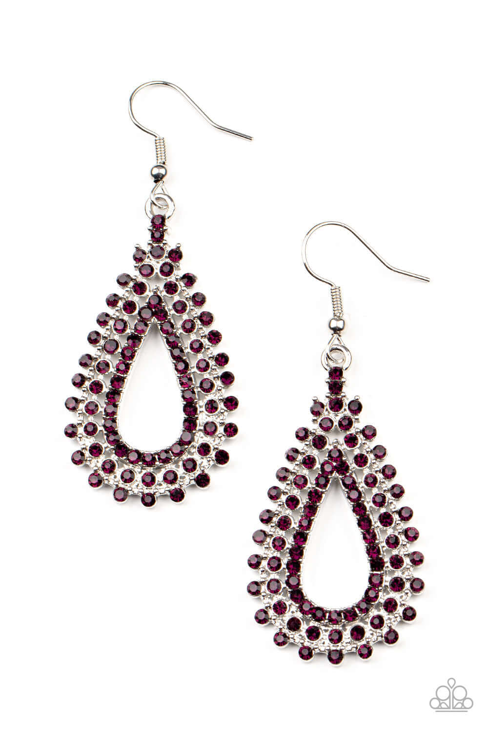 TMST Bling The Works - Purple Paparazzi Accessories Earrings