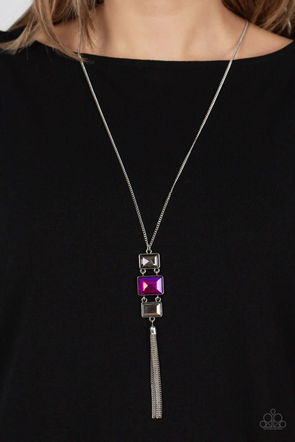 Uptown Totem - Paparazzi Accessories Pink Necklace $5 Jewelry with Janet Morgan Necklace