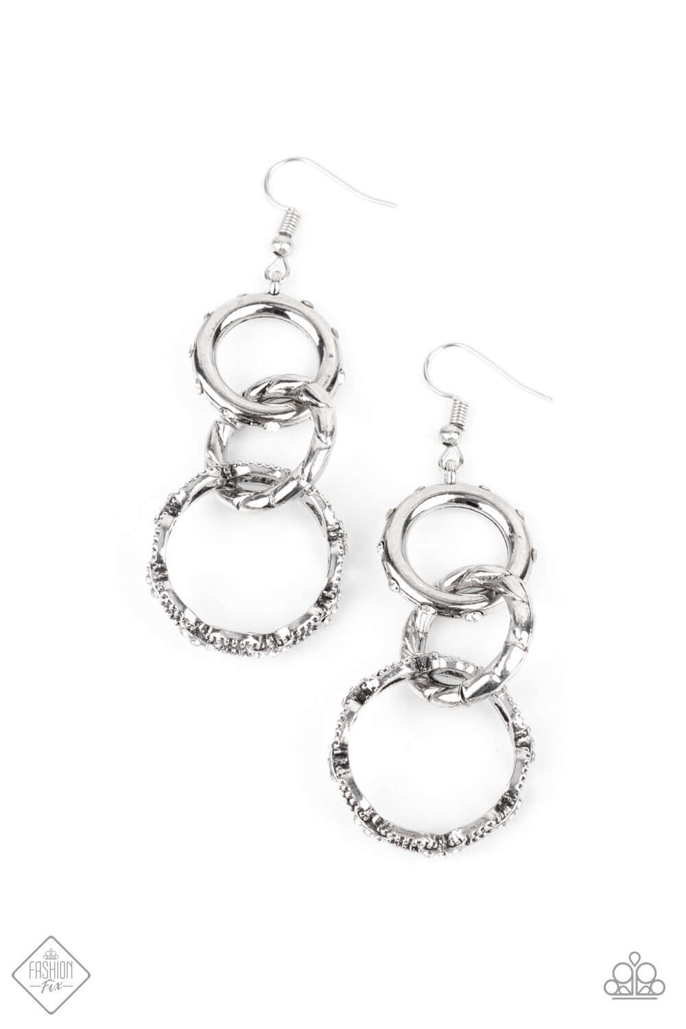 Shameless Shine - White Paparazzi Accessories Earrings $5 Jewelry with Janet Morgan Earrings