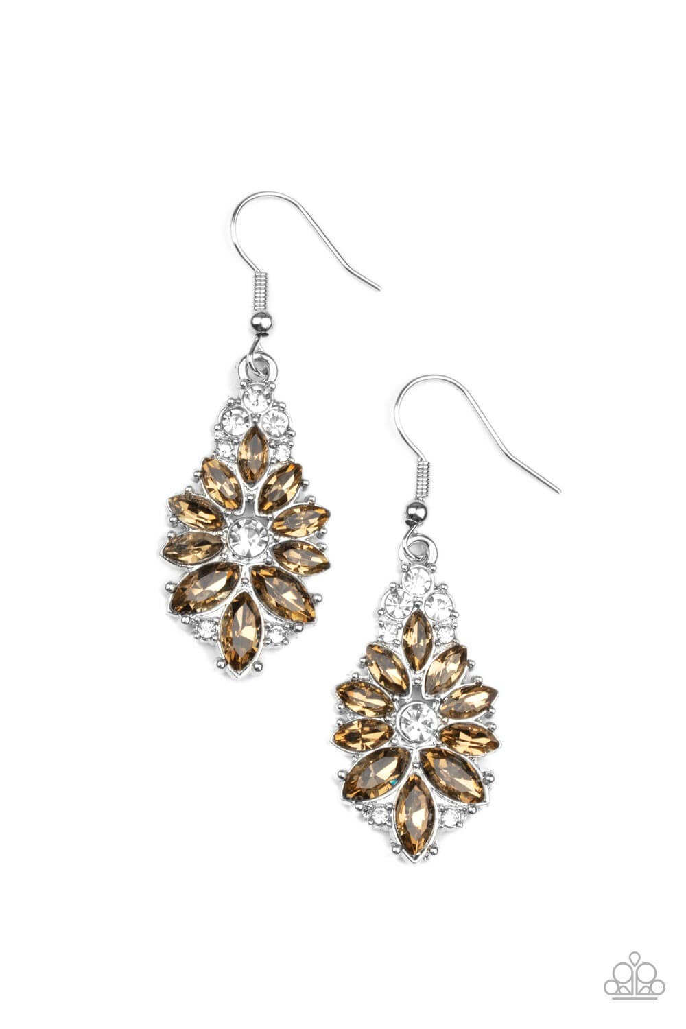 Gala Goddess - Brown Paparazzi Accessories Earring $5 Jewelry with Janet Morgan Earrings