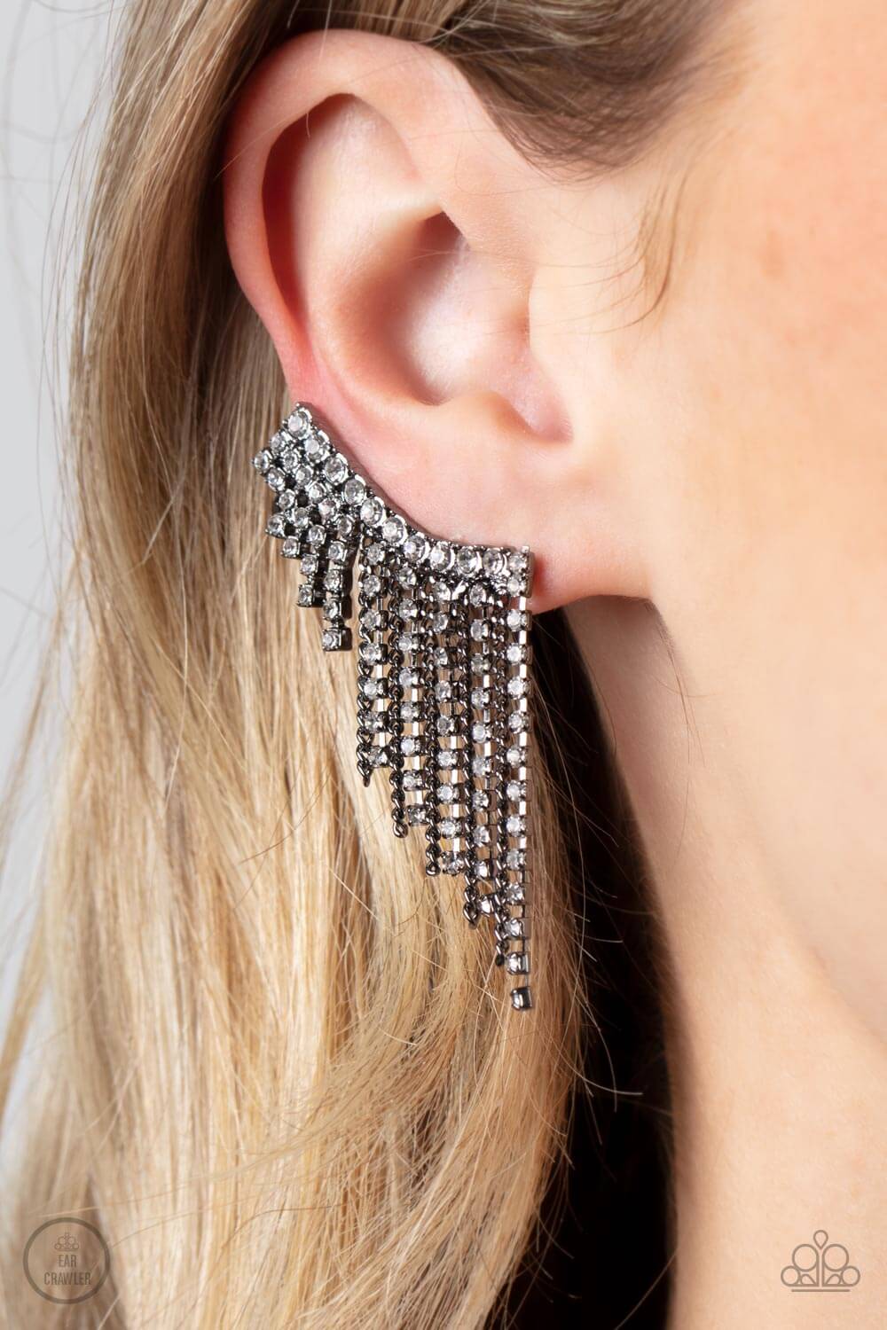 TMST Bling Thunderstruck Sparkle - Paparazzi Accessories Black Earrings