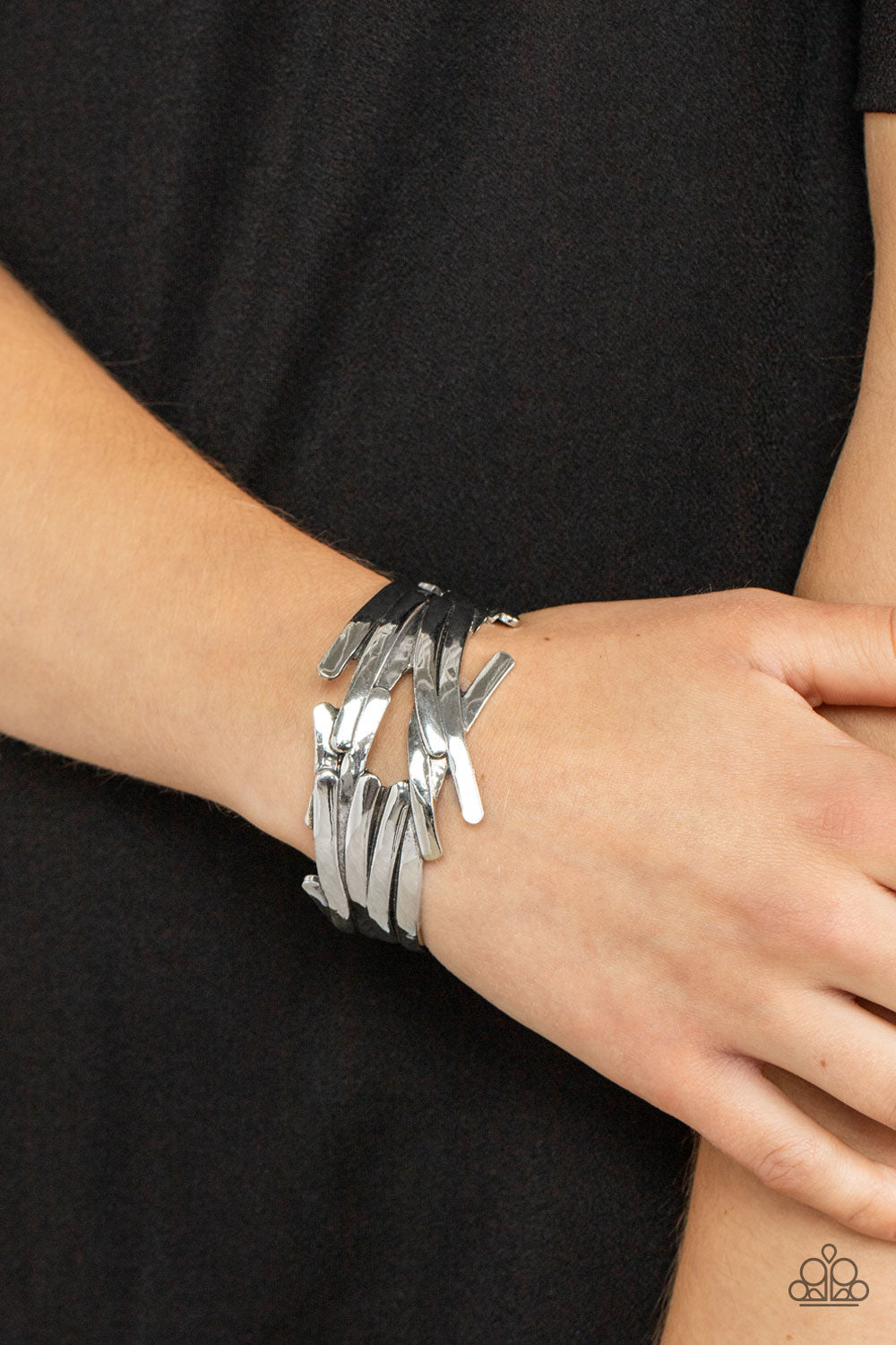 TMST Bling Stockpiled Style - Paparazzi Accessories Silver Bracelet