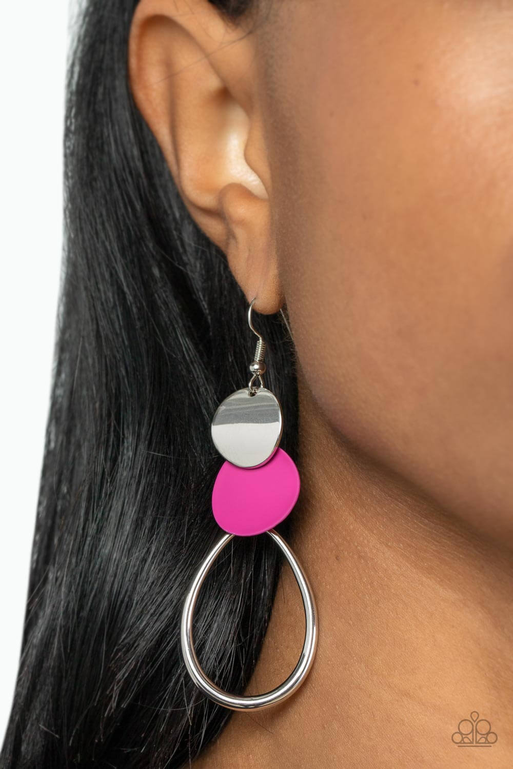 Retro Reception - Pink Paparazzi Accessories Earrings $5 Jewelry with Janet Morgan Earrings