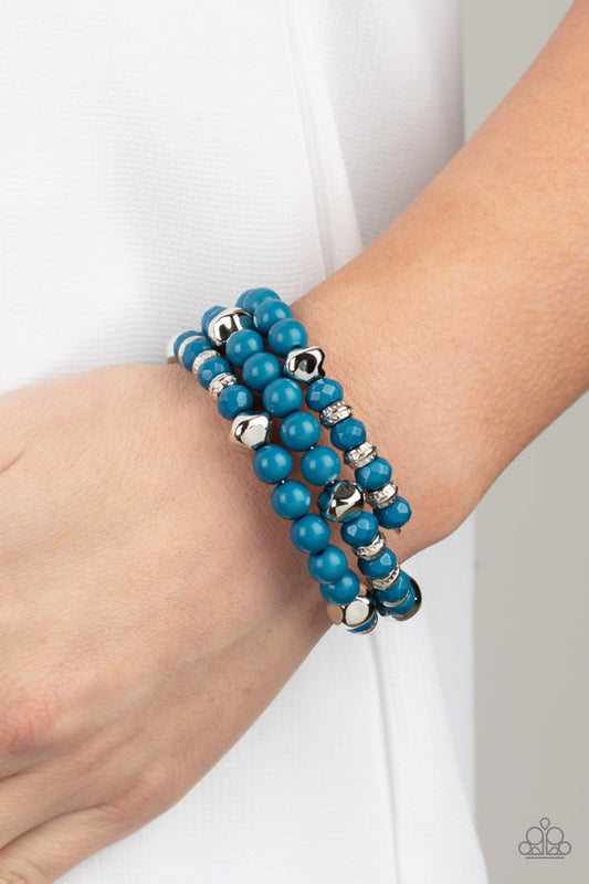 TMST Bling Vibrant Verve - blue - Paparazzi bracelet