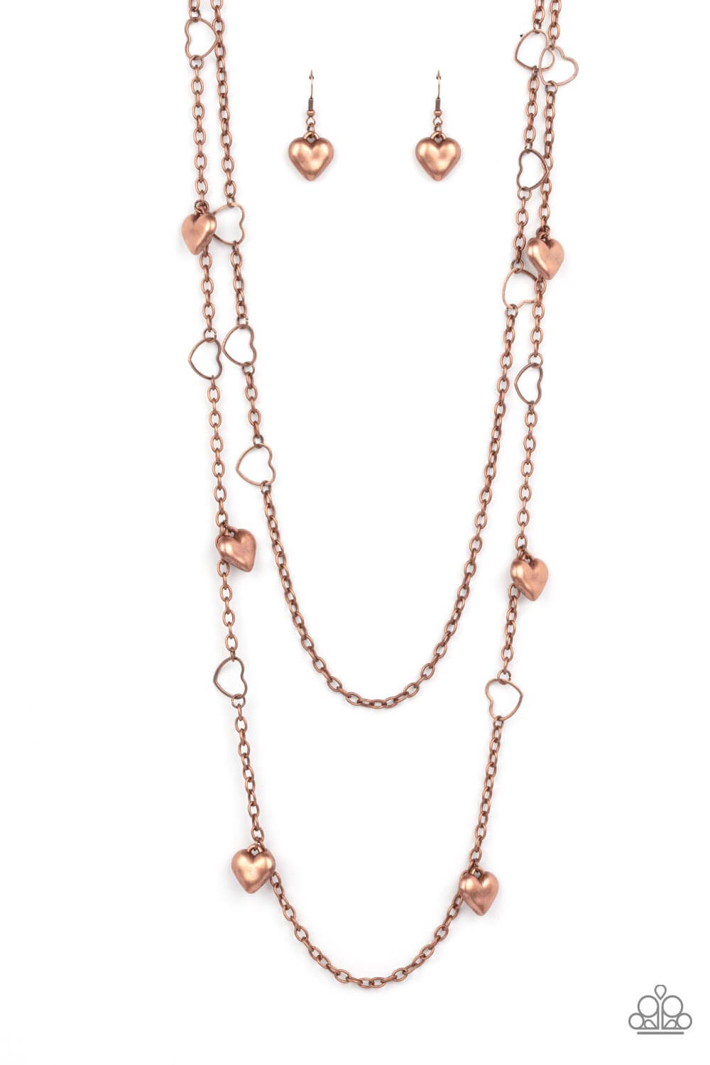 Chicly Cupid - Copper Paparazzi Accessories Necklace $5 Jewelry with Janet Morgan Necklaces