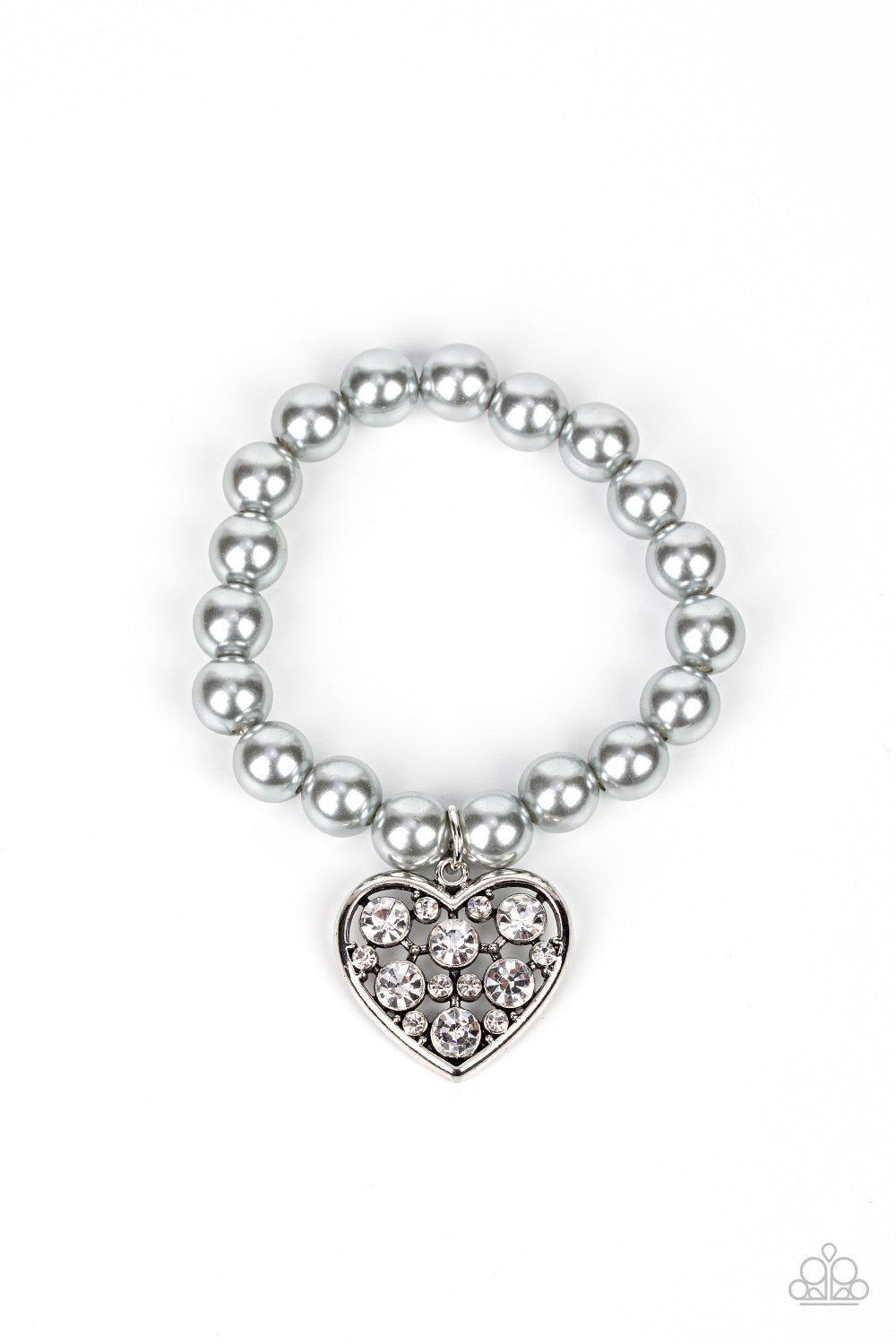 Cutely Crushing - Silver - Paparazzi Accessories Bracelet $5 Jewelry with Janet Morgan Bracelets