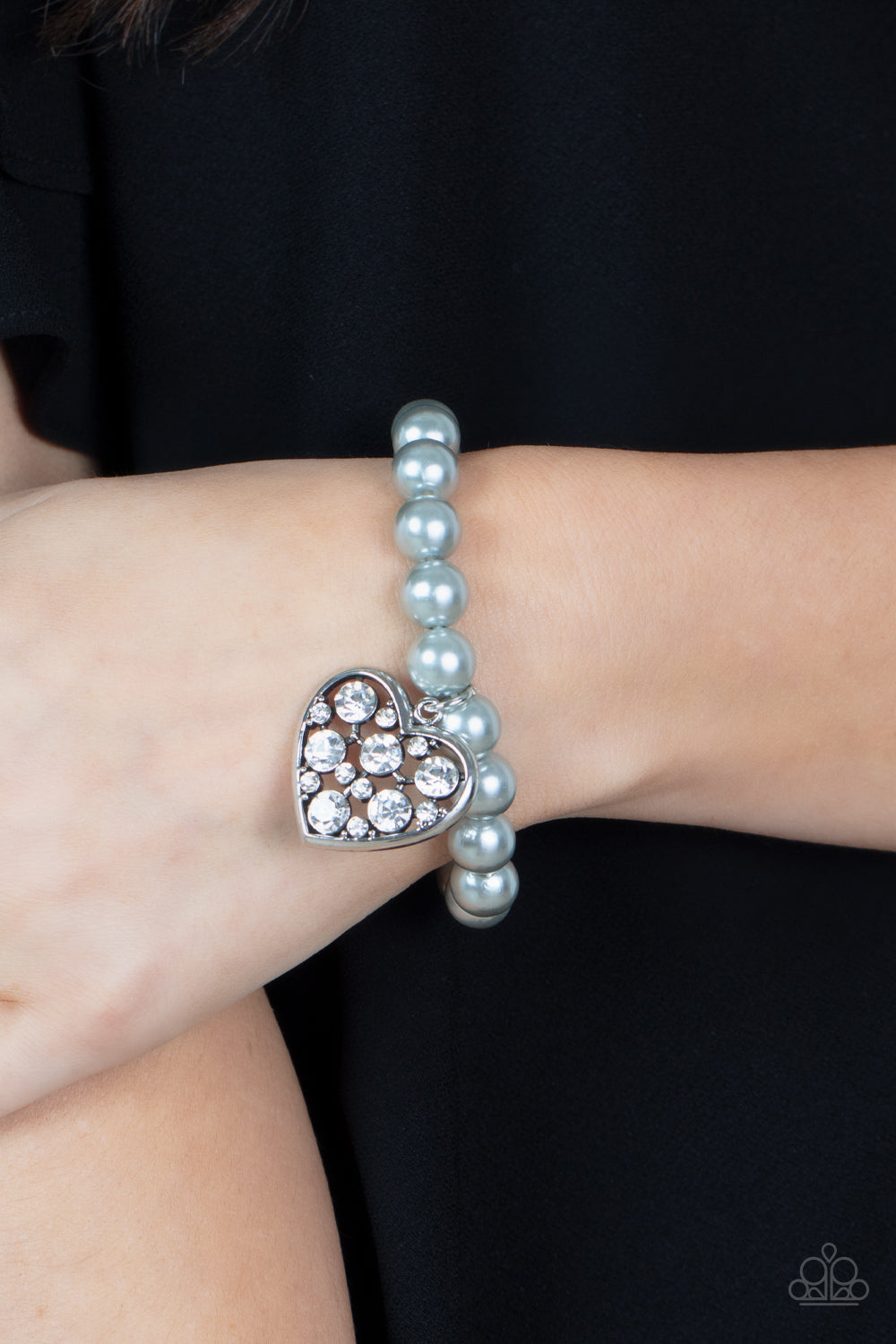 Cutely Crushing - Silver - Paparazzi Accessories Bracelet $5 Jewelry with Janet Morgan Bracelets