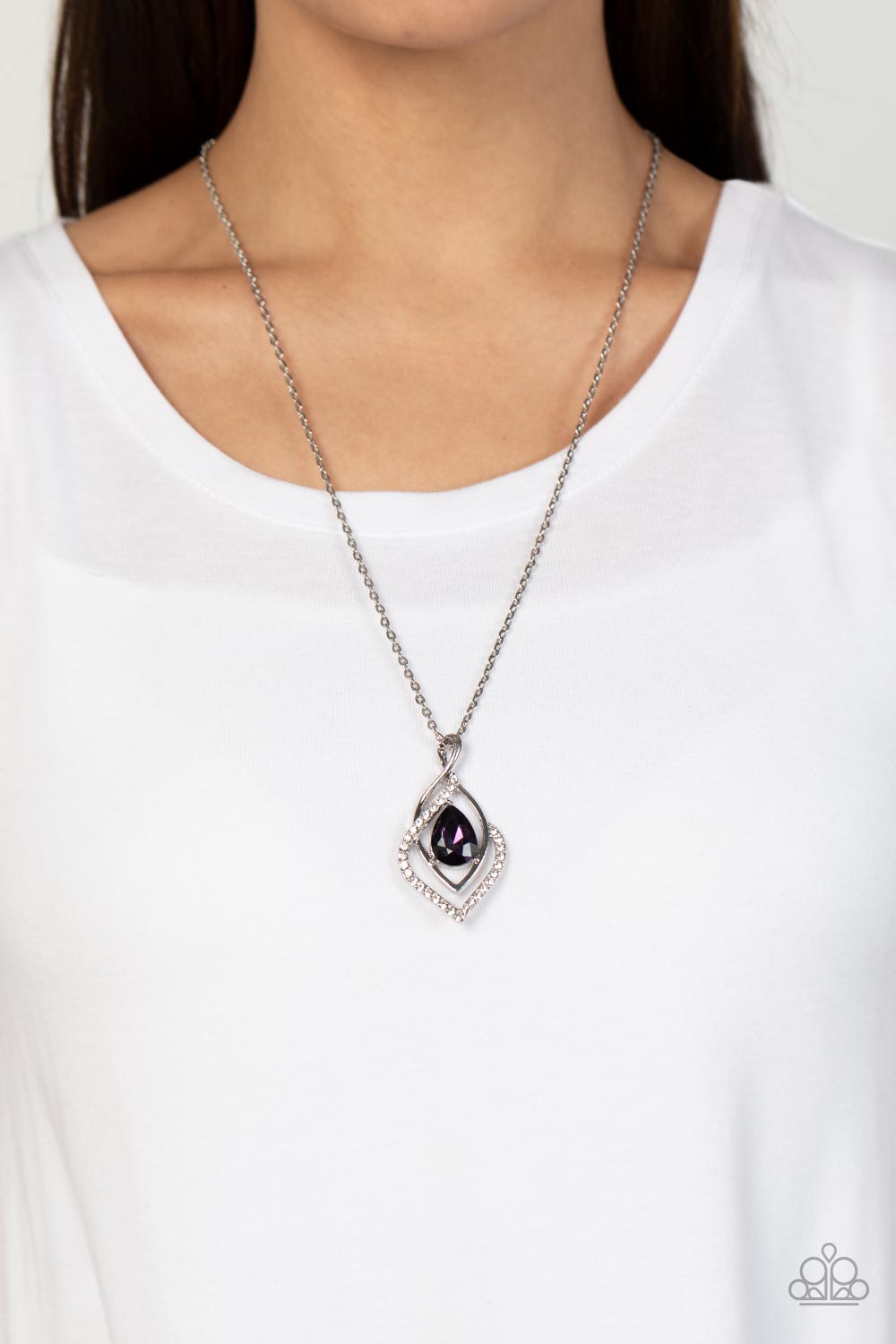 Dauntless Demure - Paparazzi Accessories Purple Necklace $5 Jewelry with Janet Morgan Necklace