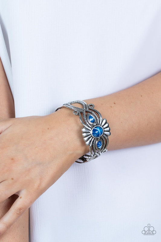 Rural Rumination - Blue Paparazzi Accessories Bracelet $5 Jewelry with Janet Morgan Bracelets