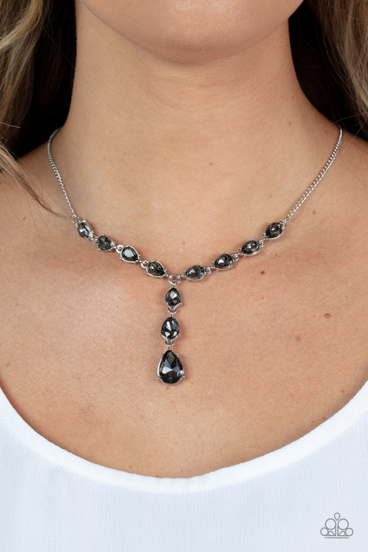 Park Avenue A-Lister - Silver Paparazzi Accessories Necklace $5 Jewelry with Janet Morgan Necklaces