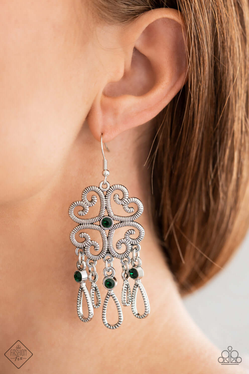 Majestic Makeover - Green Paparazzi Accessories Earrings $5 Jewelry with Janet Morgan Earrings