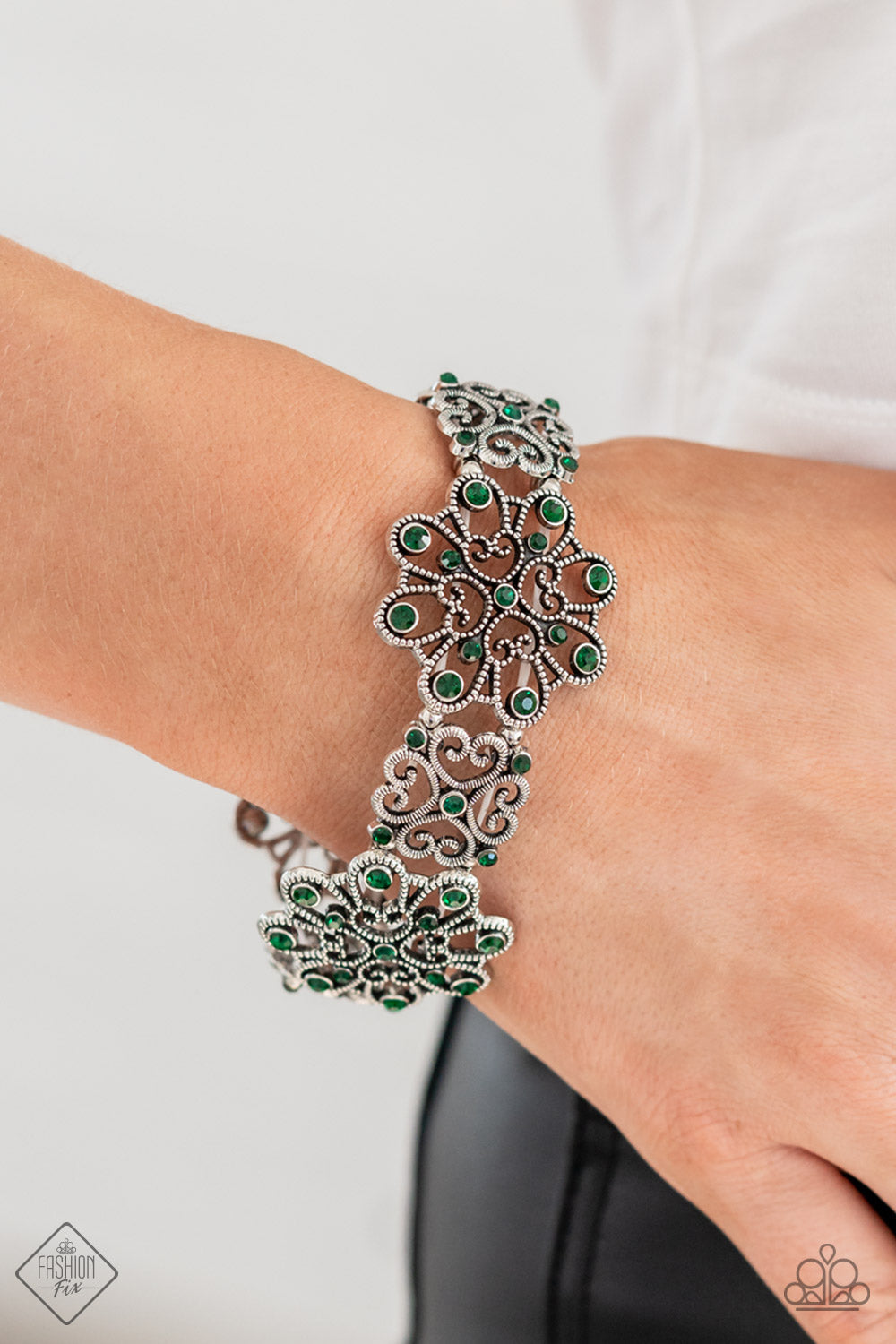 Regal Recognition - Green Paparazzi Accessories Bracelet $5 Jewelry with Janet Morgan Bracelets