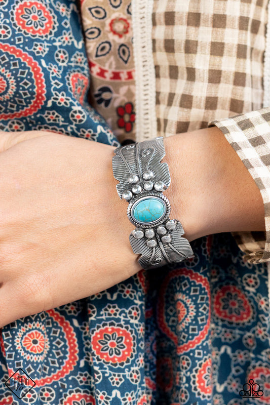 Desert Haven - Blue - Paparazzi Accessories Bracelet $5 Jewelry with Janet Morgan Bracelets