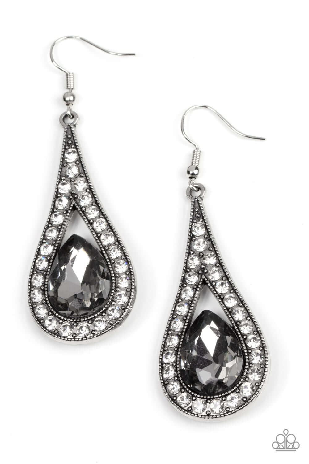 A-Lister Attitude - Silver- Paparazzi Accessories Earrings $5 Jewelry with Janet Morgan Earrings