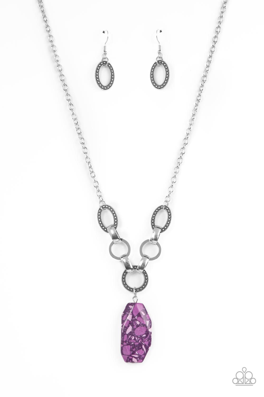 Mystical Mineral - Purple Paparazzi Accessories Necklaces $5 Jewelry with Janet Morgan Necklaces