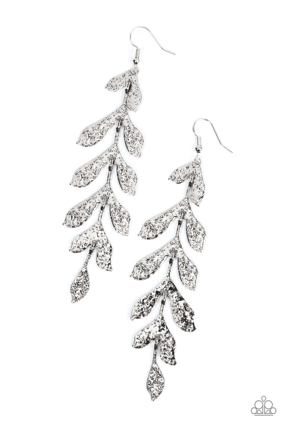 Lead From the FROND - Paparazzi Accessories Silver Earrings $5 Jewelry with Janet Morgan EARRINGS