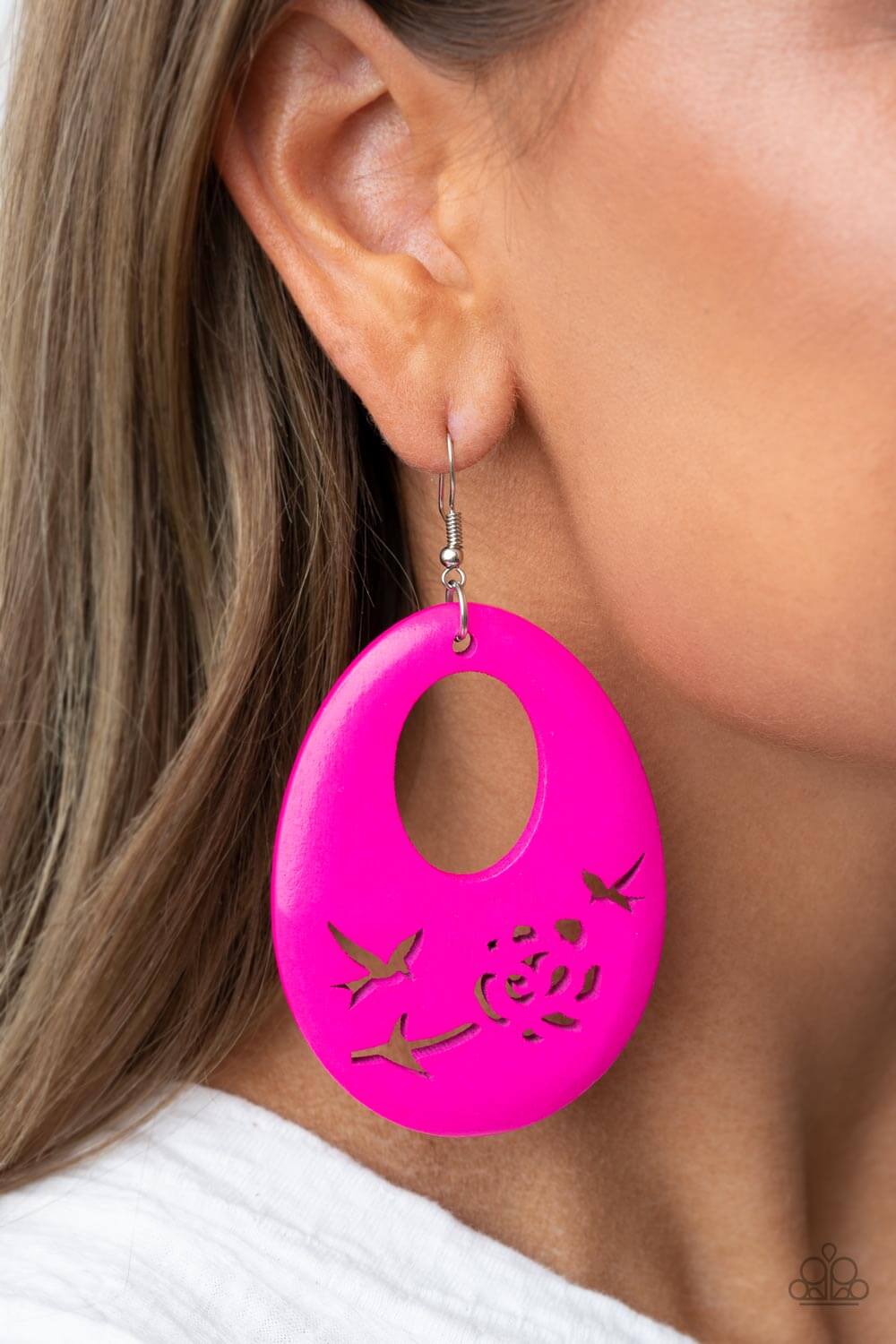 Home TWEET Home - Paparazzi Accessories Pink Earring $5 Jewelry with Janet Morgan Earrings