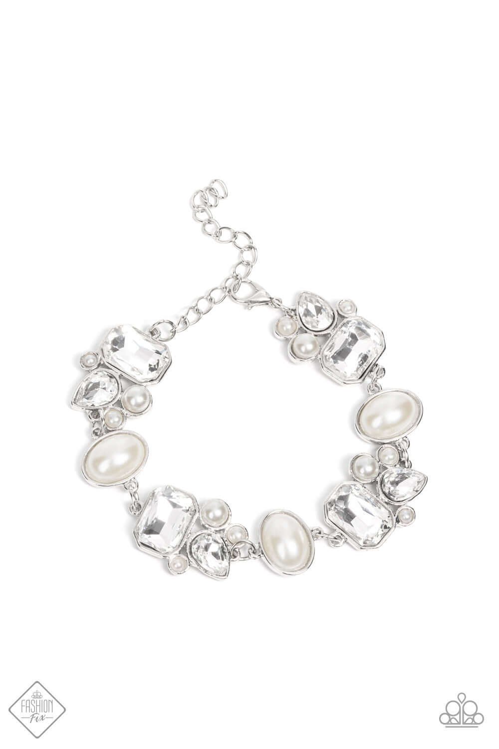 Best in SHOWSTOPPING - White - Paparazzi Accessories Bracelet $5 Jewelry with Janet Morgan Bracelets