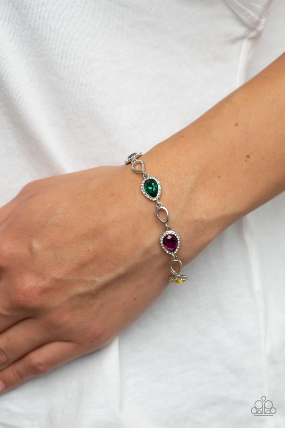 Timelessly Teary - Multi Paparazzi Accessories Bracelet $5 Jewelry with Janet Morgan Bracelets