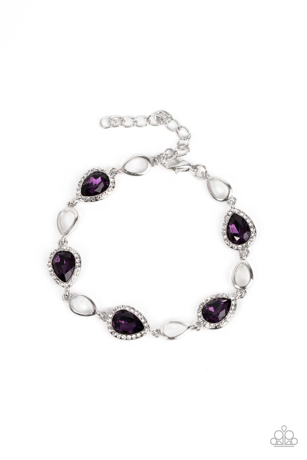 Timelessly Teary - Paparazzi Accessories Purple Bracelet $5 Jewelry with Janet Morgan Bracelets