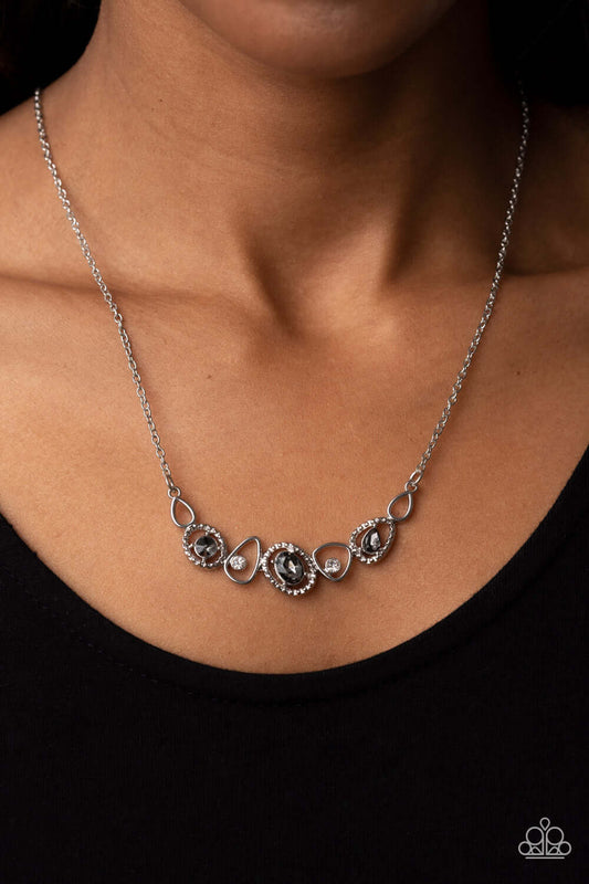 Celestial Cadence - Paparazzi Accessories Silver Necklace $5 Jewelry with Janet Morgan Necklace