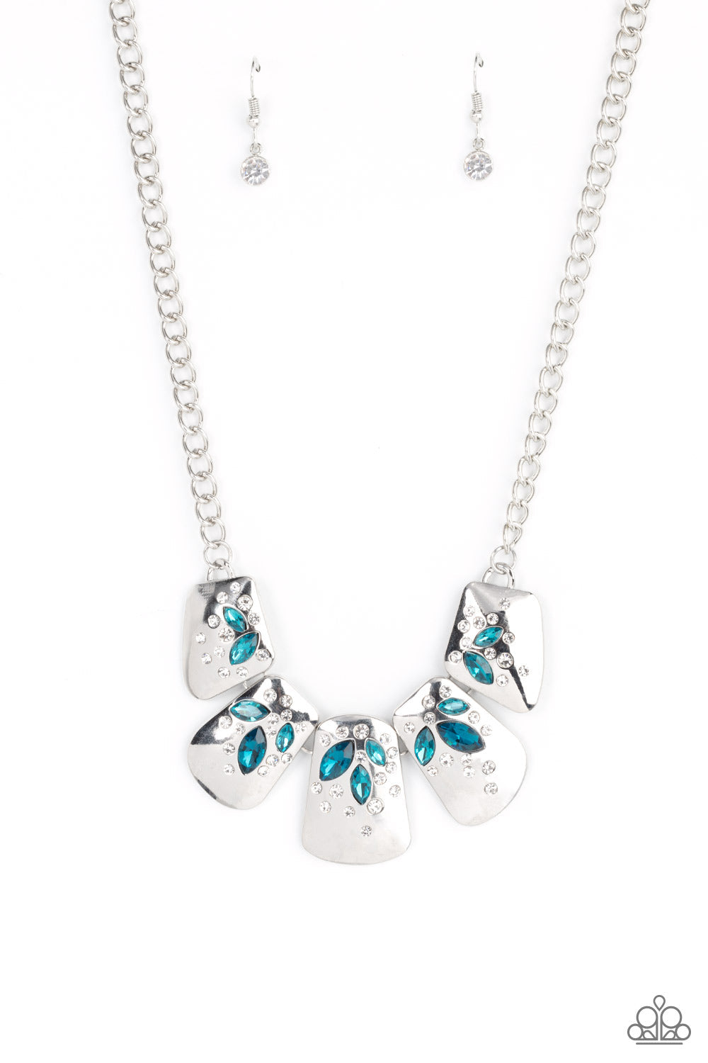 Jubilee Jingle - Paparazzi Accessories Blue Necklace $5 Jewelry with Janet Morgan Necklace