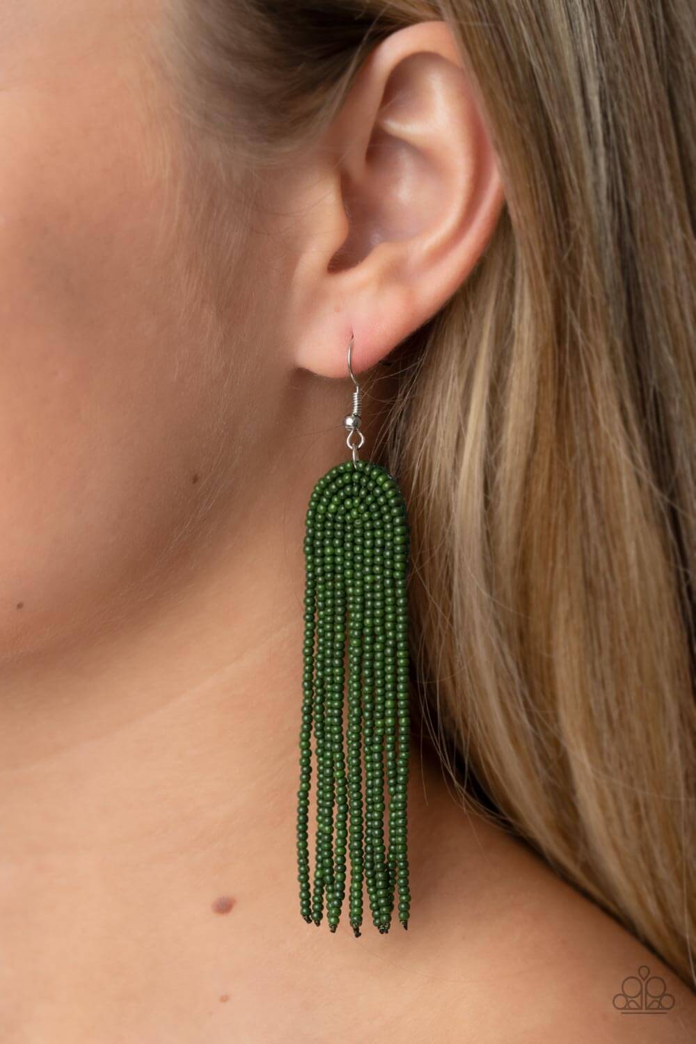 Right as RAINBOW - Paparazzi Accessories Green Earrings $5 Jewelry with Janet Morgan Earrings