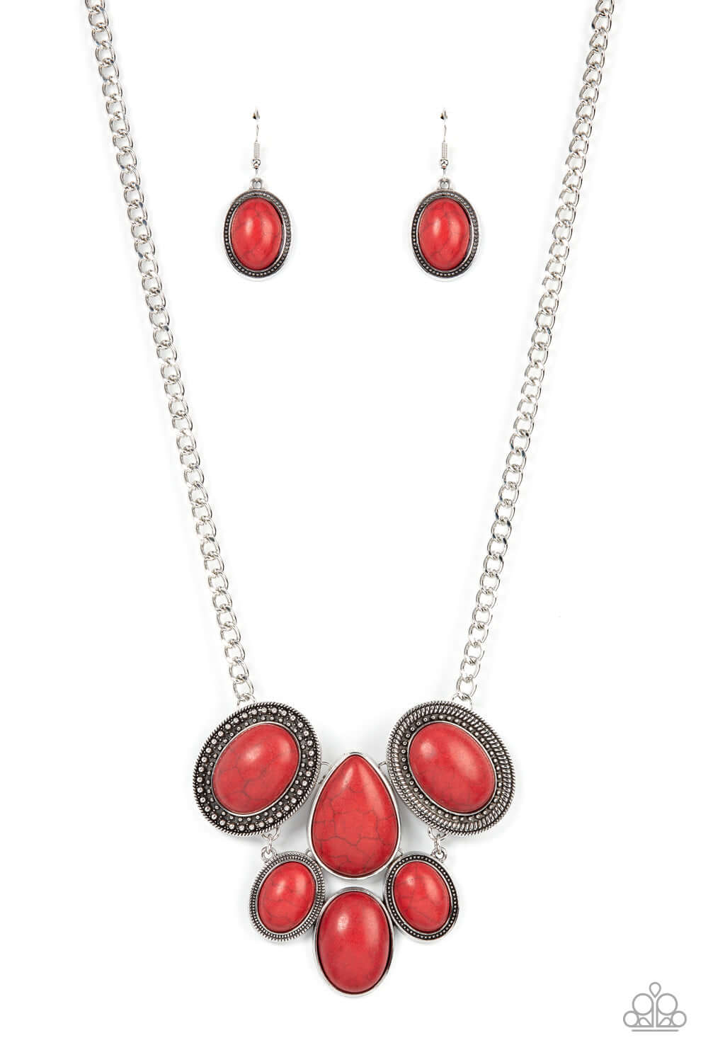 All-Natural Nostalgia - Red Paparazzi Necklace $5 Jewelry with Janet Morgan Necklace