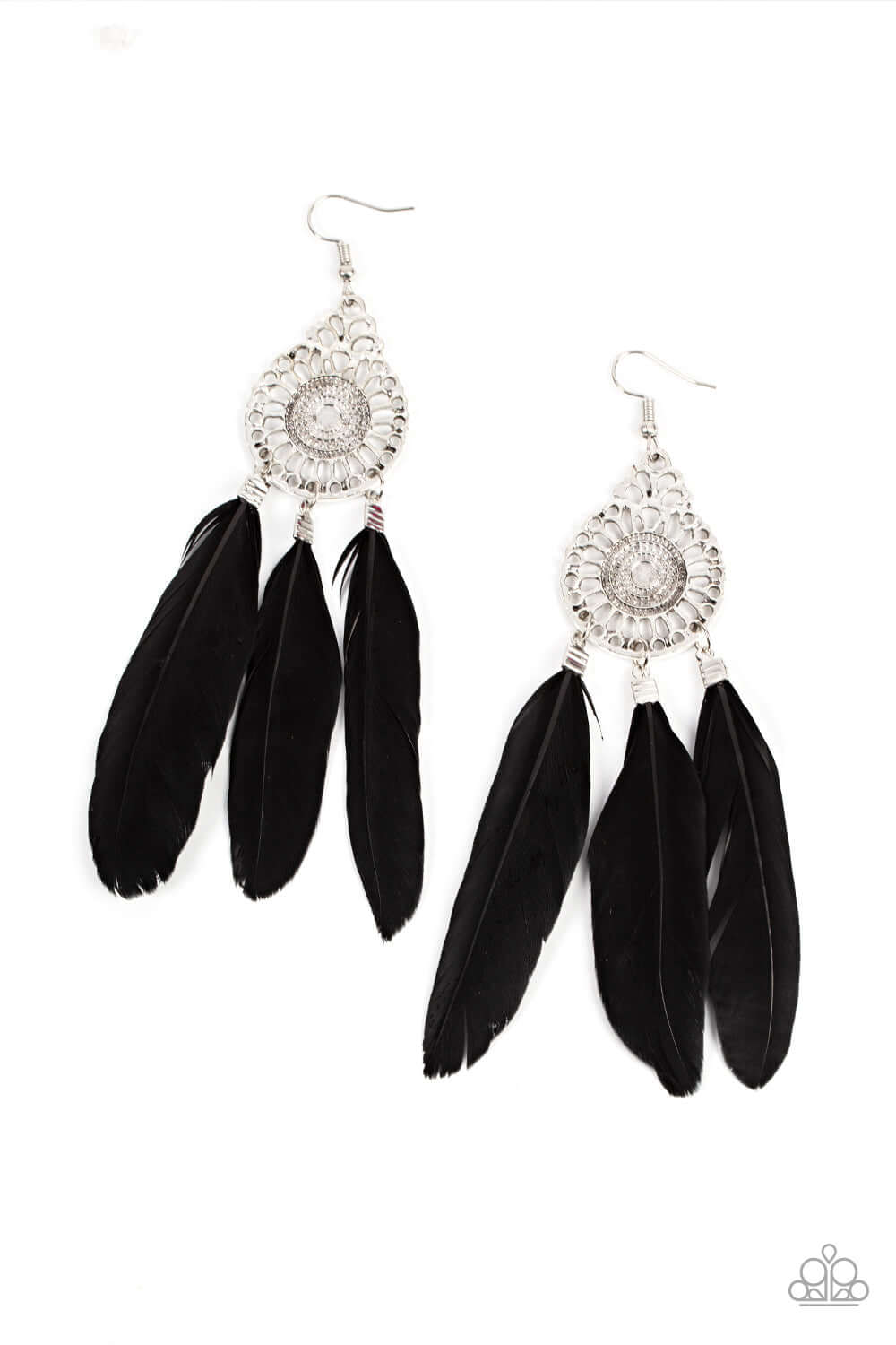 Pretty in PLUMES - Paparazzi Accessories Black Earrings $5 Jewelry with Janet Morgan Earrings