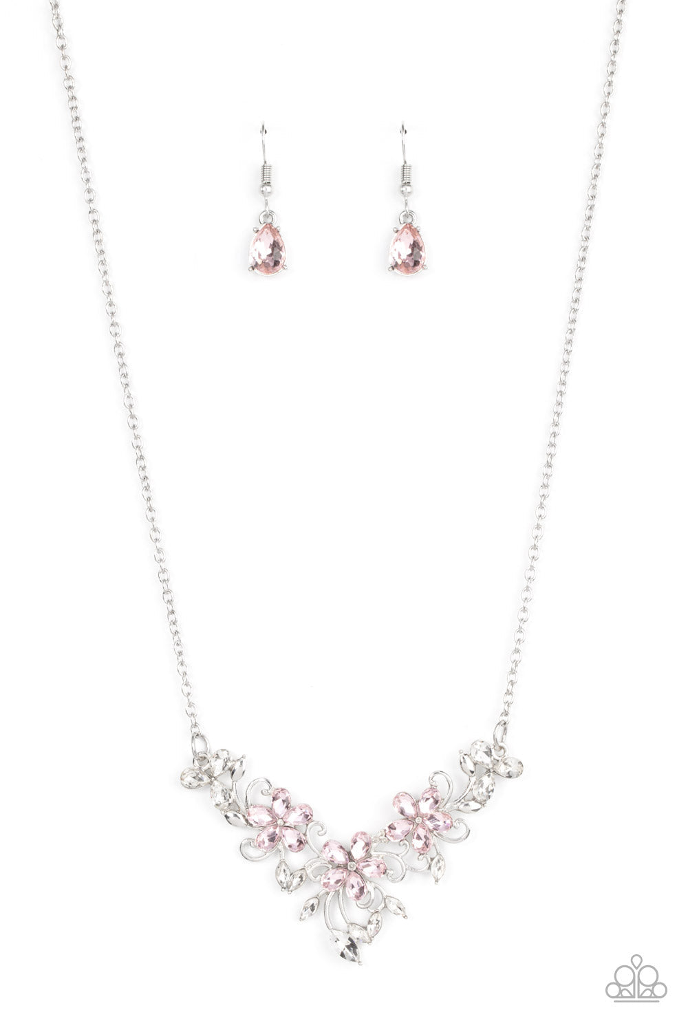 Floral Fashion Show - Paparazzi Accessories Pink Necklace $5 Jewelry with Janet Morgan Necklace