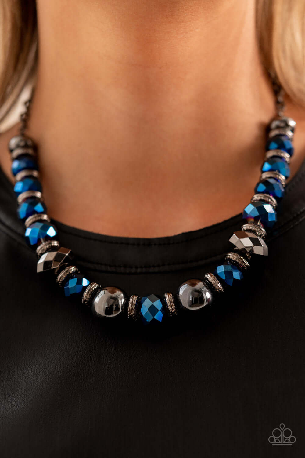 Interstellar Influencer - Blue Paparazzi Accessories Necklace $5 Jewelry with Janet Morgan Necklaces