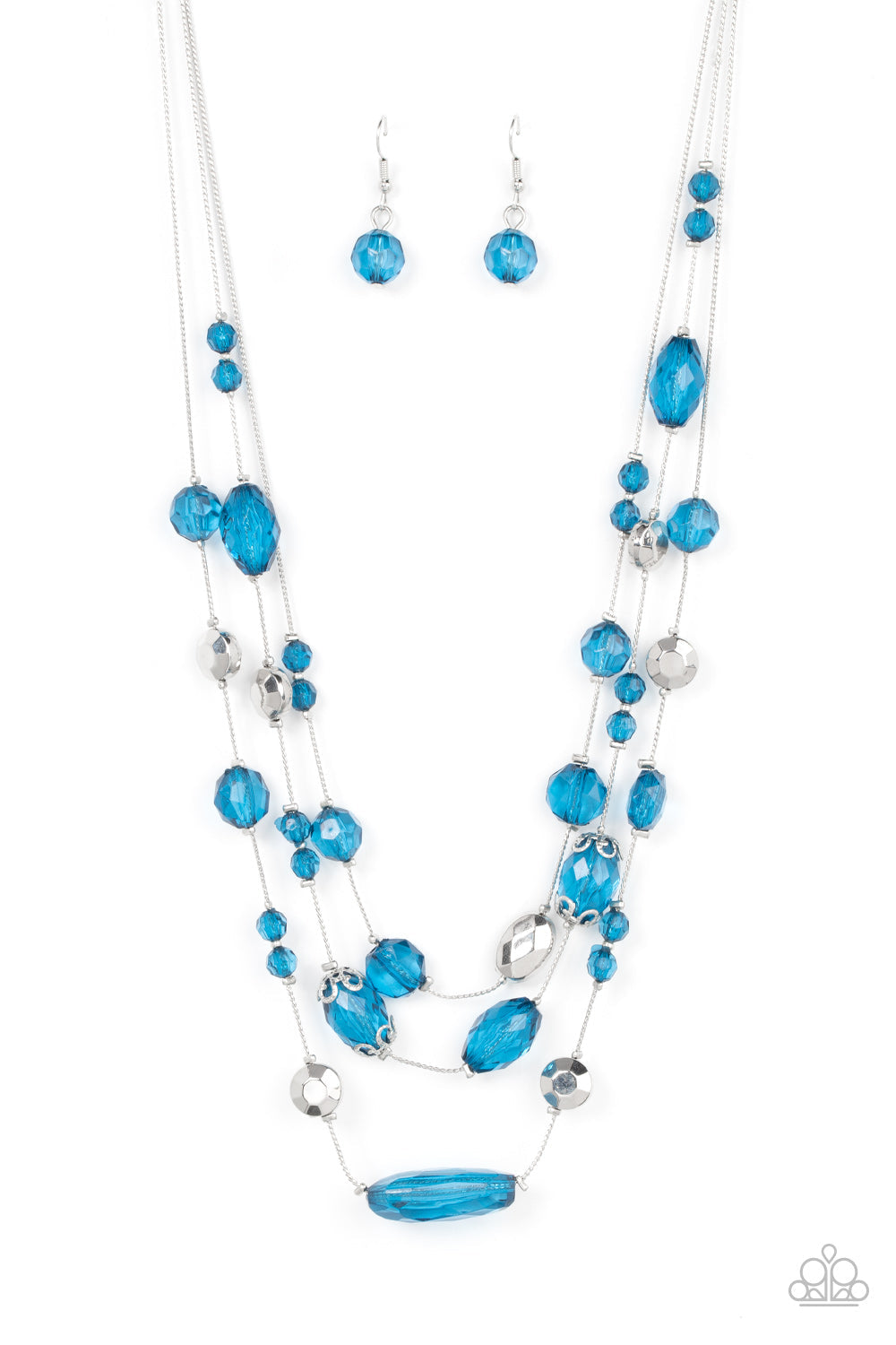 Prismatic Pose - Blue Paparazzi Accessories Necklace $5 Jewelry with Janet Morgan Necklaces