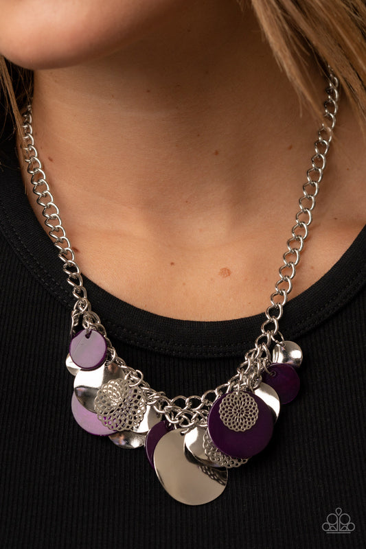 Oceanic Opera - Paparazzi Accessories Purple Necklace $5 Jewelry with Janet Morgan Jewelry